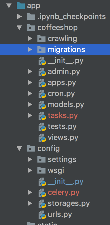 Myapp-Celery-structure